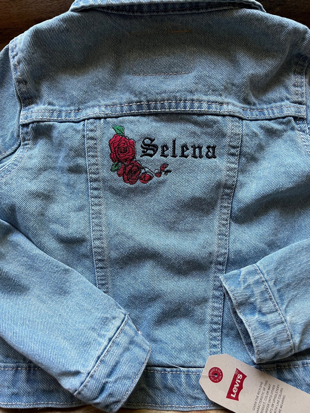 Jacket With Roses Roses Embroidered Jacket | Roses Embroidered Sweater | Levi's Jacket ...