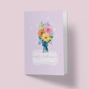 Happy Mothersday Folding Card - Mother&#39;s Day Card Folding Card Digital