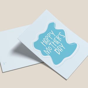 Belle carte de fête des mères - Carte de vœux affectueuse pour maman avec dédicace personnelle