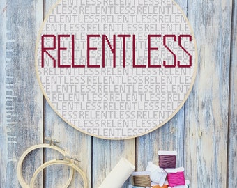 Relentless Cross Stitch Pattern