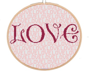 Love Cross Stitch Pattern