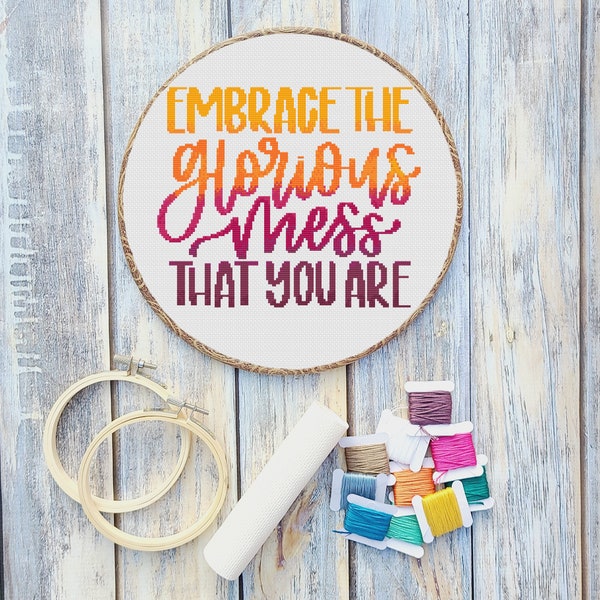 Glorious Mess Cross Stitch Pattern