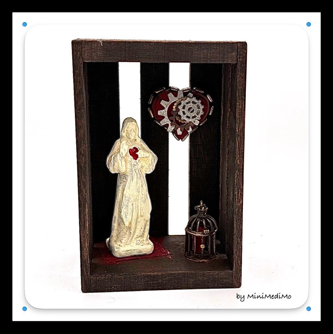 Miniature Collectible Saints Figurine Heart - Tiny Catholic Devotional ...