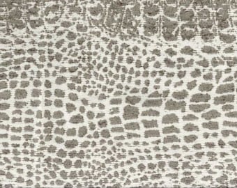 Animal Print Fabric, Chenille Fabric, Upholstery Fabric By The Yard, Car Upholstery Fabric, Crocodile, PillowFabric, Window Treatment Fabric