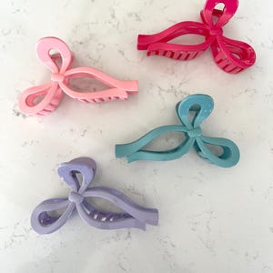 Pinza para el cabello con lazo coqueto, accesorio de moda