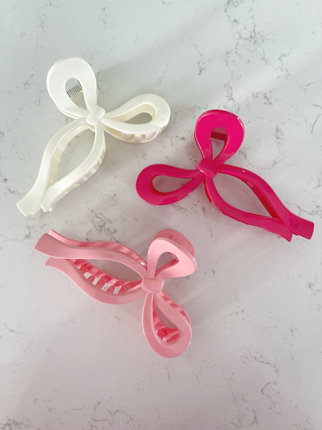Bow Claw Clips, Coquette Bow Claw Clips, Trendy Claw Clips for Hair