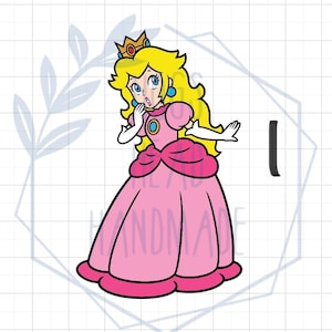 Peach Princess Iron on or Sublimation