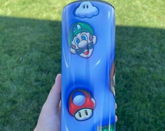 Super Mario Bros Glow in the Dark 20oz Tumbler