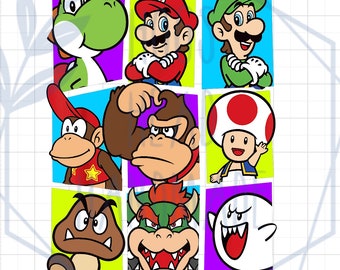 Super Mario Gang Iron ON