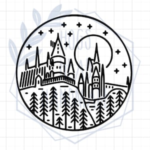 Wizard School Castle Iron on