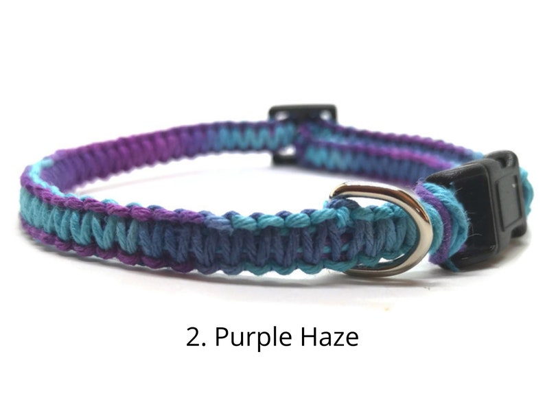 Adjustable Unique Cat Collar Macrame Hemp Cat Collar 30 Etsy Canada