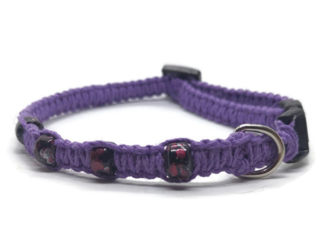 Beaded Cat Collar 3/8inch Wide Different Color Options Etsy Canada