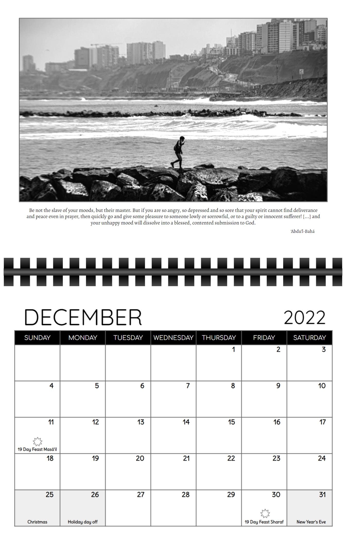 20222023 Ayyámihá Baha'i Calendar White Etsy Ireland