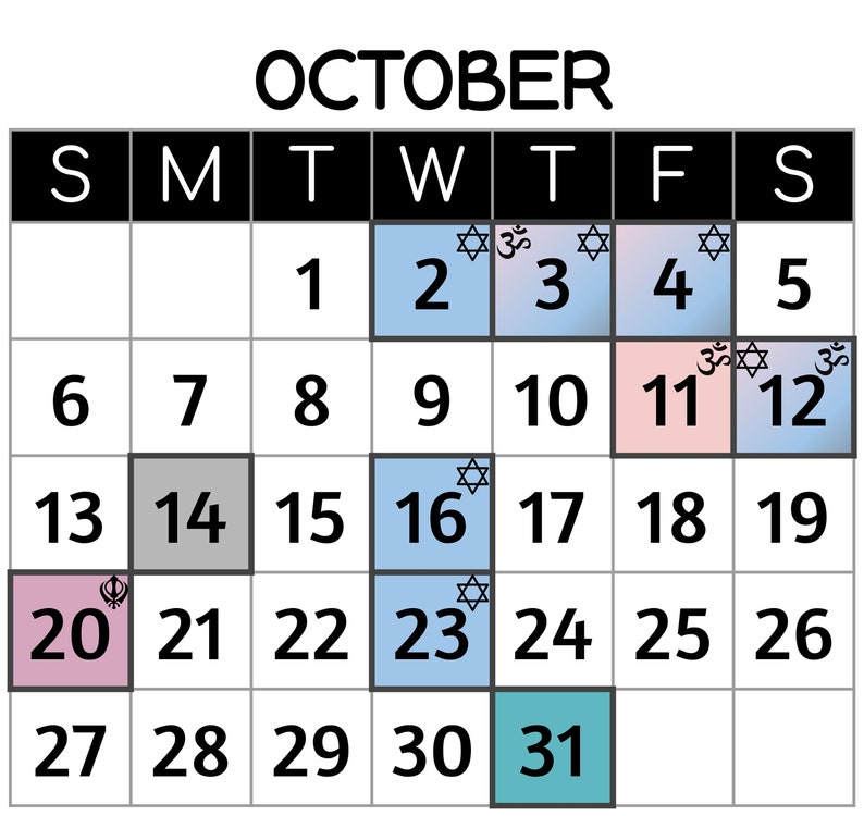INTERFAITH 2024 CALENDAR Downloadable Etsy