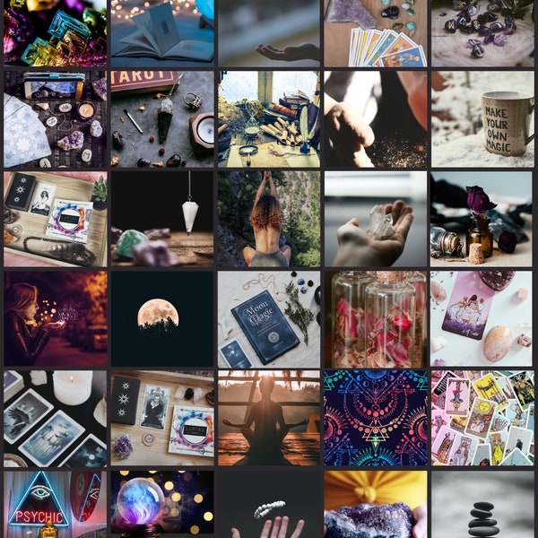 Spiritual Awakening Digital Photos Wall Collage Kit | 110 Pictures Digital Download