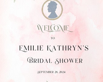 Bridgerton Welcome Sign for Bridal Shower