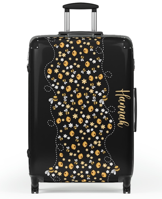 Honey Bee Suitcase, Bee Luggage, Women's Suitcase, Personalized