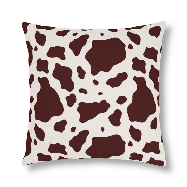 Cow Print Pillow Etsy
