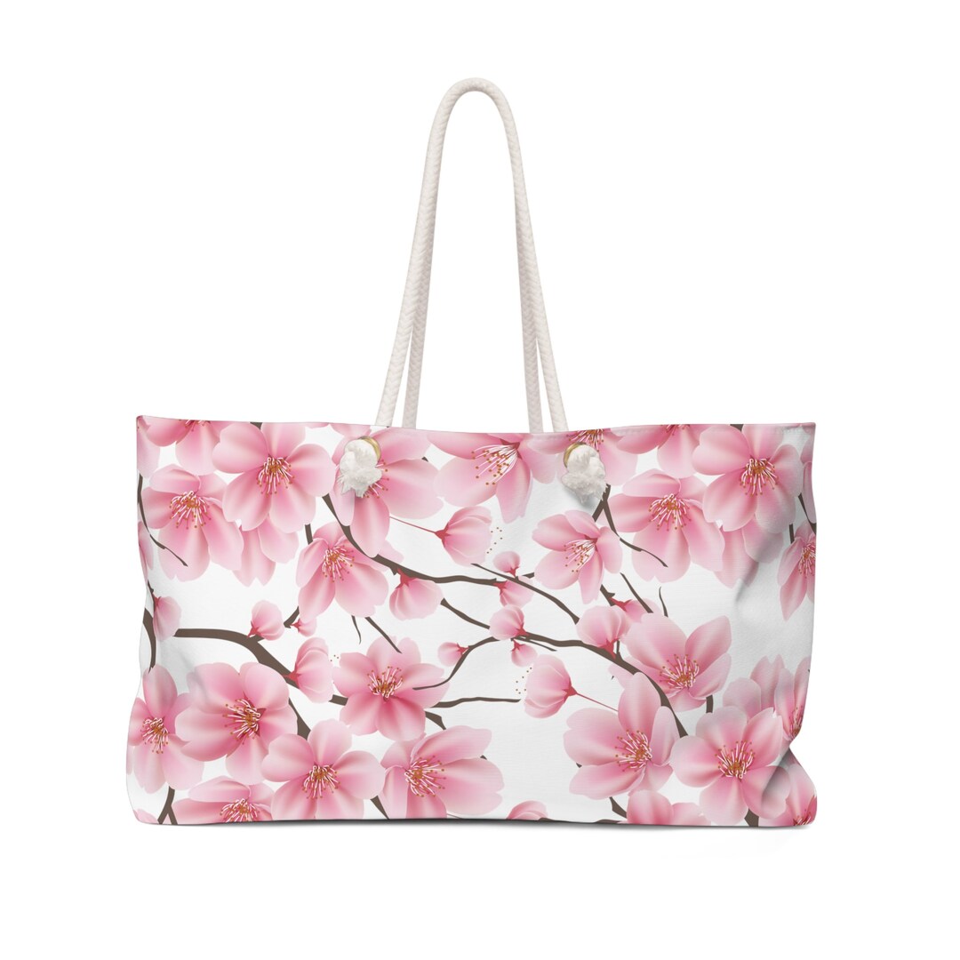 Coral Blossoms Weekender Bag