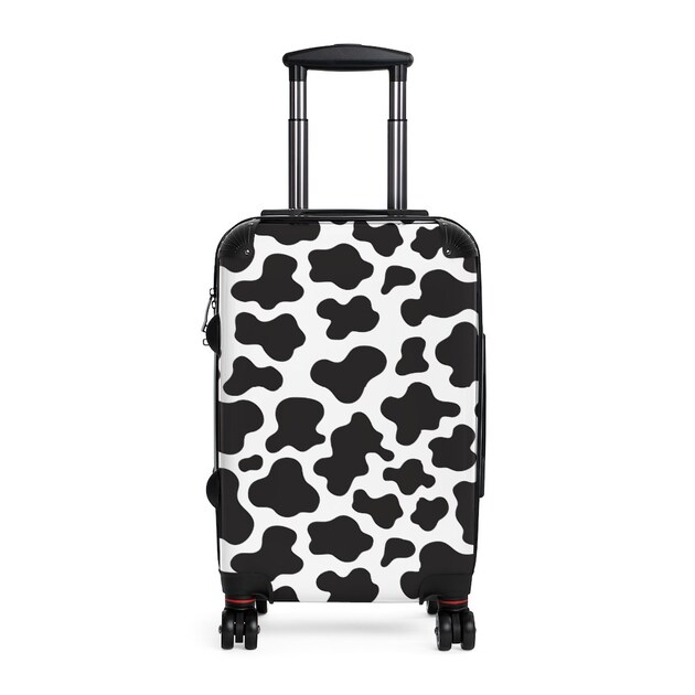 Cow Print Suitcase, Cow Print Luggage, Womens Carry On Luggage, Cow Print Travel Bag, Wheeled Suitcase, Travel Gift, Cow Print Decor