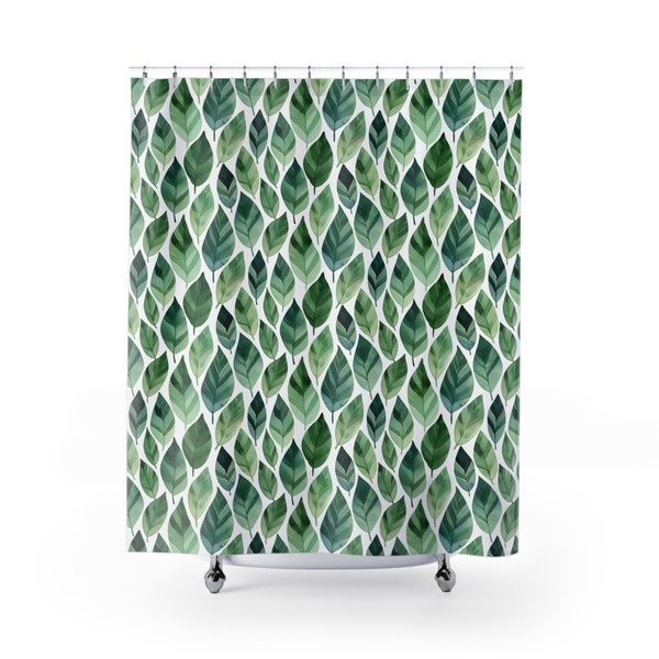 Leaf Shower Curtain Etsy