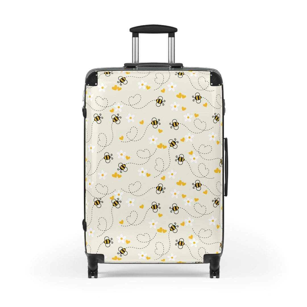 Honey Bee Suitcase, Wheeled Suitcase, Custom Luggage, Daisy Suitcase ...