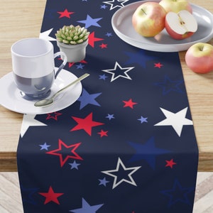 4th of July Table Runner / Patriotic Table Runner / USA Decor / Patriotic Table Runner / 4th of July Decor / Independence Day Table Runner