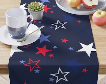 4th of July Table Runner / Patriotic Table Runner / USA Decor / Patriotic Table Runner / 4th of July Decor / Independence Day Table Runner
