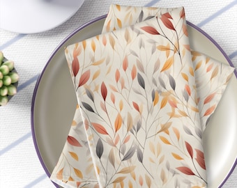Horaldaily Stoffservietten Herbst-Design – 45,7x45,7 Cm, Waschbar, 6 Stück – Perfekt Für Erntedank & Partys