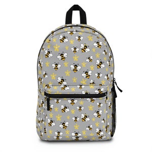 Bee Backpack, Honey Bee Bag, Bee School Bag, Honey Bee Gifts, Bee Carry On Bag, Daisy Backpack, Bee Lover Gifts, Bumble Bee Travel Bag
