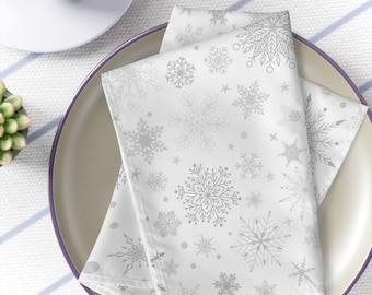 FEKIDO Christmas Cloth Napkins Set Of 4, Red Polyester Dinner Napkins Washable - View #10