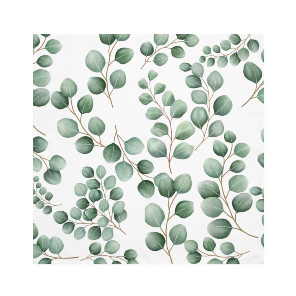 Eucalyptus Napkins Botanical Napkins Eucalyptus Gifts Etsy