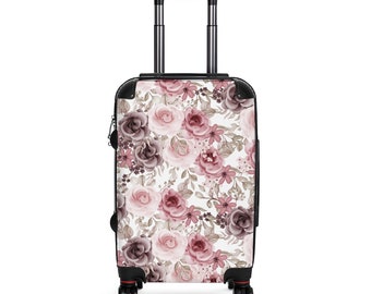 Floral hard cheap case luggage