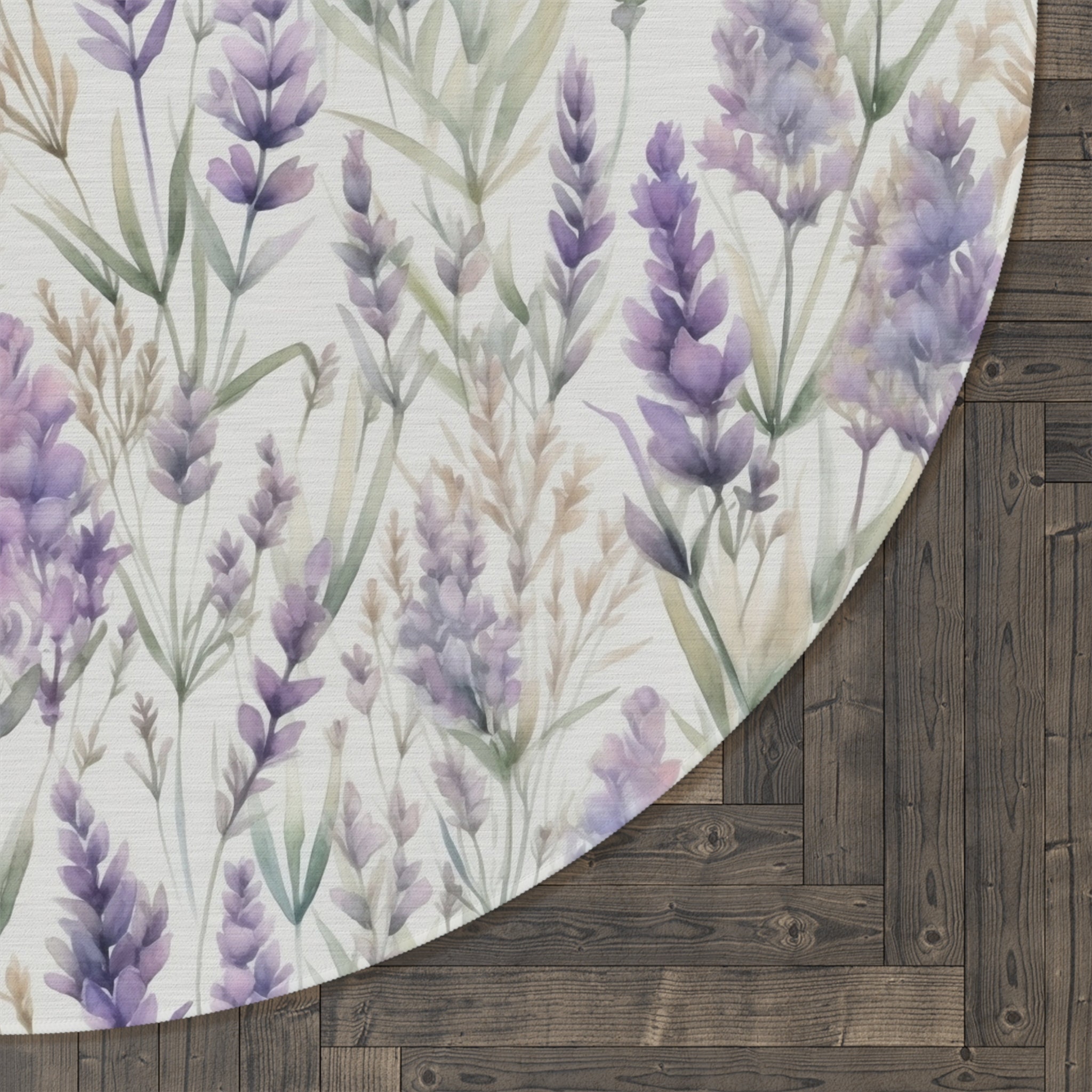 Lavender Rag Rug Lavender Rug, Purple Flower Round Rug, Lavender Mat, Housewarming Gift ...