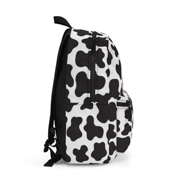 Cow Print Backpack, Girls Bookbag, Cow Print School Bag  display picture 2