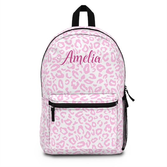 Girls leopard backpack 2025