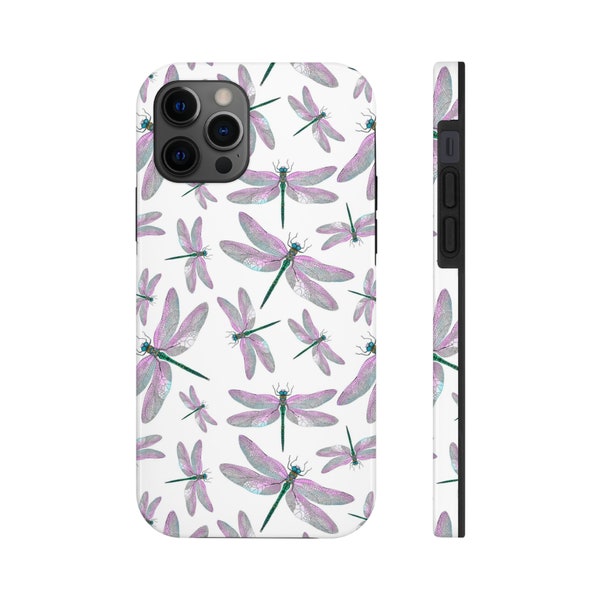 Dragonfly IPhone Case, Purple Iphone Case, Dragonfly Gifts, Birthday Gift For Her, Women's Iphone Case, Iphone 14 Pro Max Case, Iphone 13