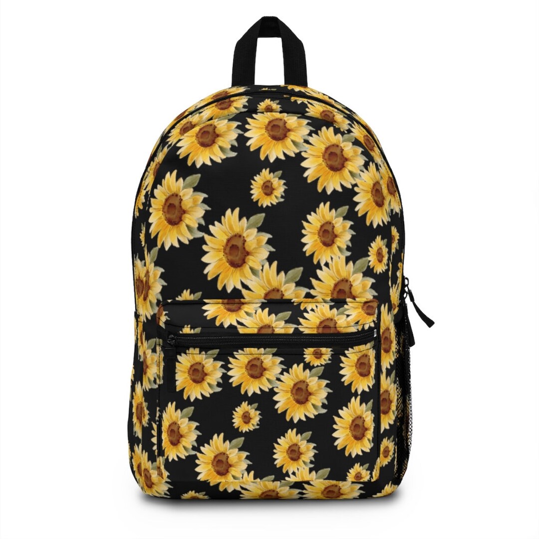 Sunflower Backpack, Girl&rsquo;s Backpack, Sunflower Bag, Kids Backpack
