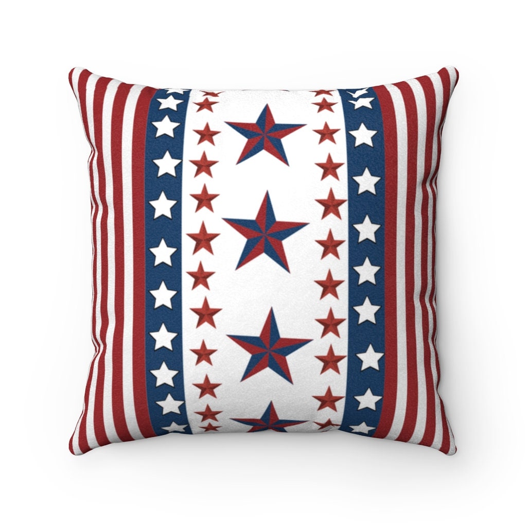 4th of July Pillow / Stars and Stripes Pillow / Patriotic Etsy
