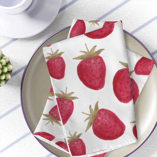 Strawberry Napkin Etsy