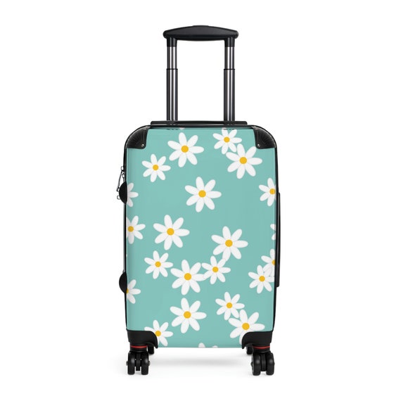 Daisy Suitcase, Custom Luggage, Wheeled Suitcase, Personalized Luggage,  Blue Green Suitcase, Women's Travel Bag, Cabin Suitcase -  Canada