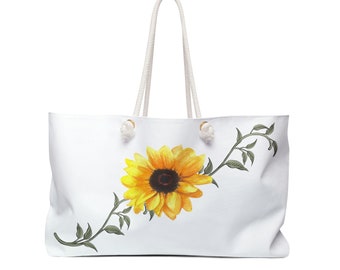 Sonnenblume Tasche, Frühling Tasche, Blumen Weekender Tasche, Gelbe Tasche, Blumen Overnight Tasche, Sonnenblume Einkaufstasche, Sommer Strandtasche, Muttertagsgeschenk