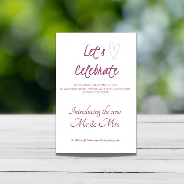 Sequel Wedding Invitations Etsy