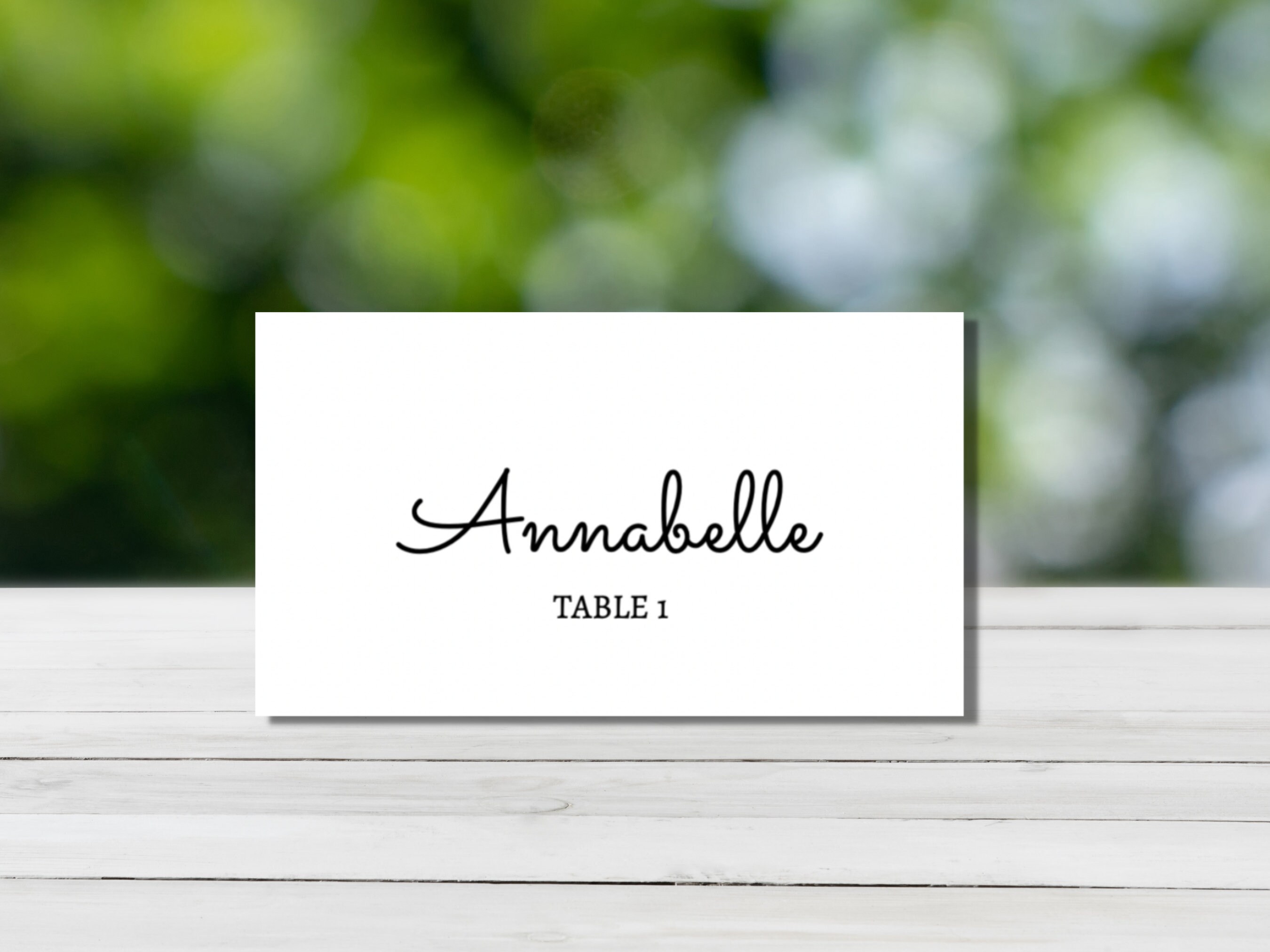 Printable Wedding Name Cards Template Digital Download Editable Place ...