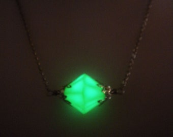 The Original Luminous Glow in the Dark Kryptonite Crystal Necklace - Superhero Jewelry