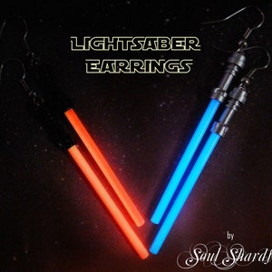 Lightsaber earrings that light up 2025