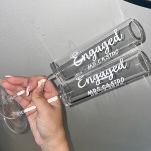 Modern Bridal Champagne Flutes