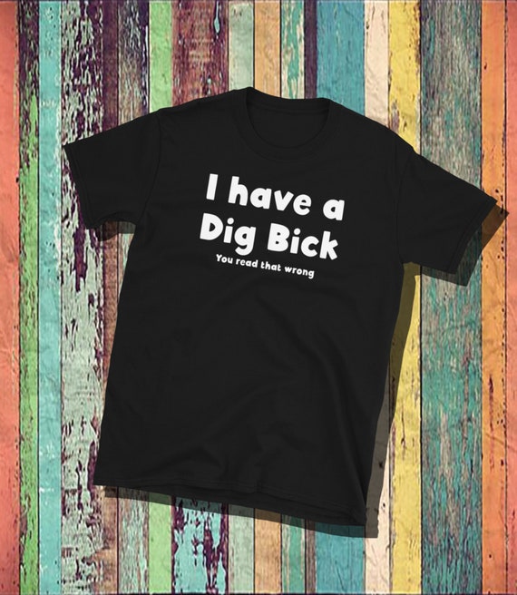 Dig Bick Shirt, Black 100% Ring-Spun Cotton Graphic Tee