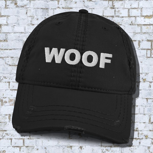 Woof hat, unisex, mens, womens, statement hat, gay hat