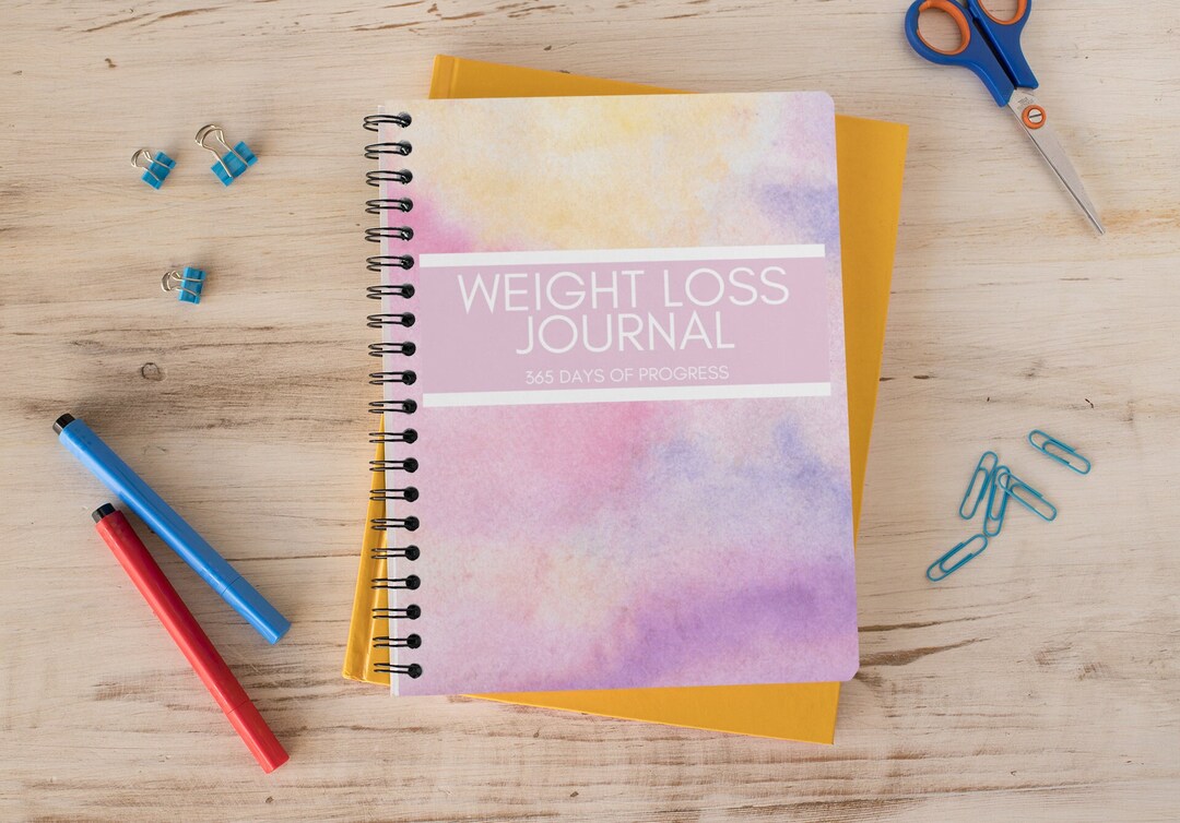 Pink Weight Loss Journal Fitness Health Tracker Goals Etsy